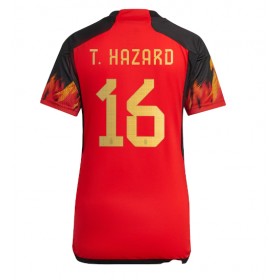 Belgien Thorgan Hazard #16 Hemmakläder Dam VM 2022 Kortärmad